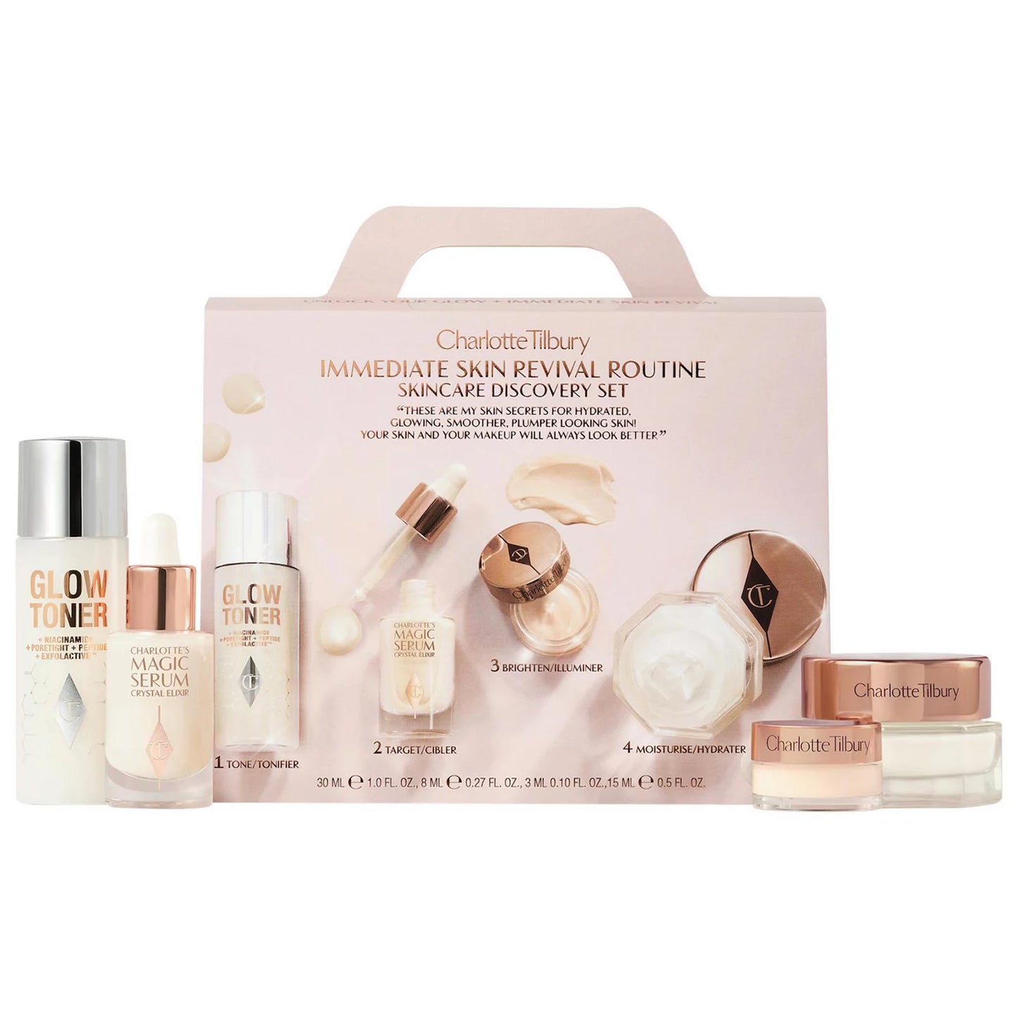 CHARLOTTE TILBURY SKINCARE DISCOVERY SET